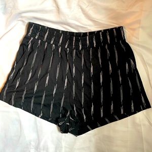 H&M Black Cotton Shorts
